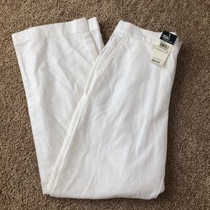 Boys polo white pants